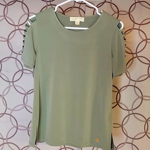 Michael Kors designer t-shirt polyester soft decorative Women's small